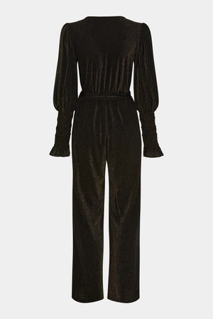 I SAY Barbel Jumpsuit Dresses M35 Black w/Gold