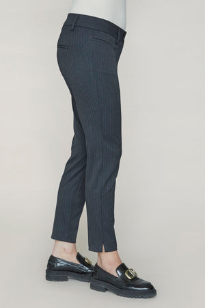 I SAY Genova Striped Pant Pants K51 Dark Grey Pinstripe