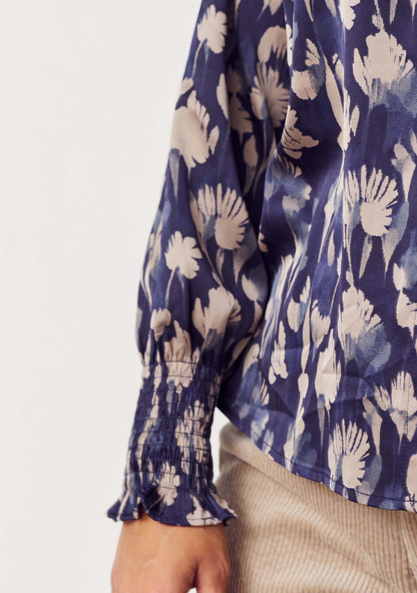 I SAY Melba Printed Blouse Blouses A30 Blue Mood