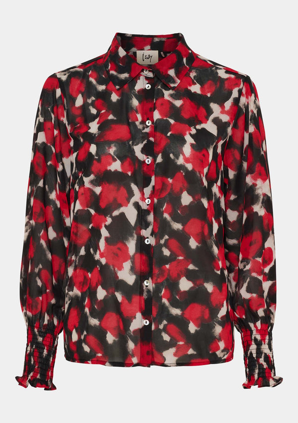 I SAY Vibse Shirt Shirts H89 Red Abstraction