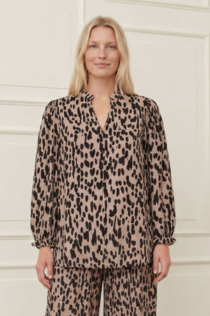 I SAY Ane Loose Blouse Blouses N26 Black Drops