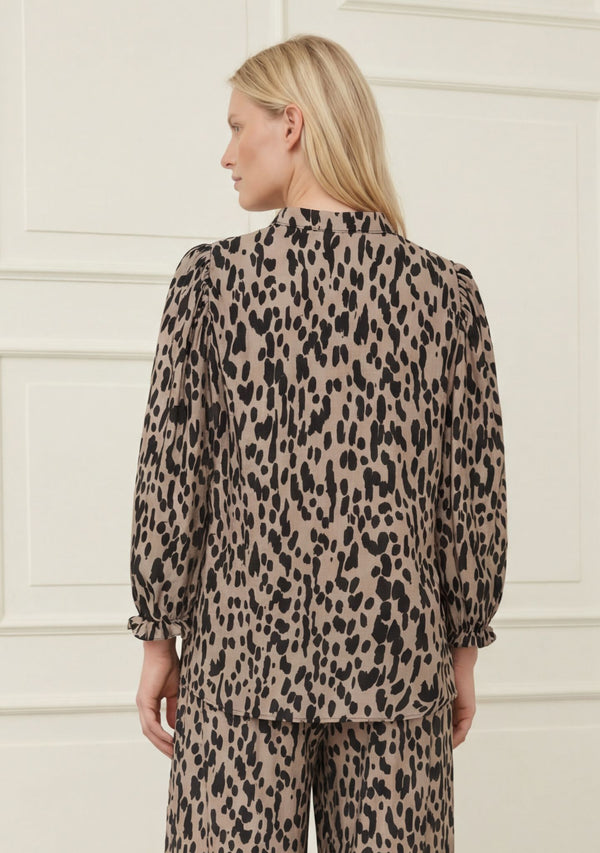 I SAY Ane Loose Blouse Blouses N26 Black Drops