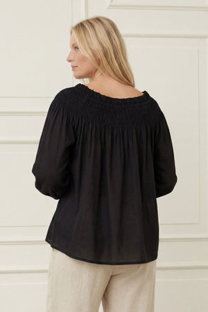 I SAY Ane Stretch Blouse Blouses 900 Black