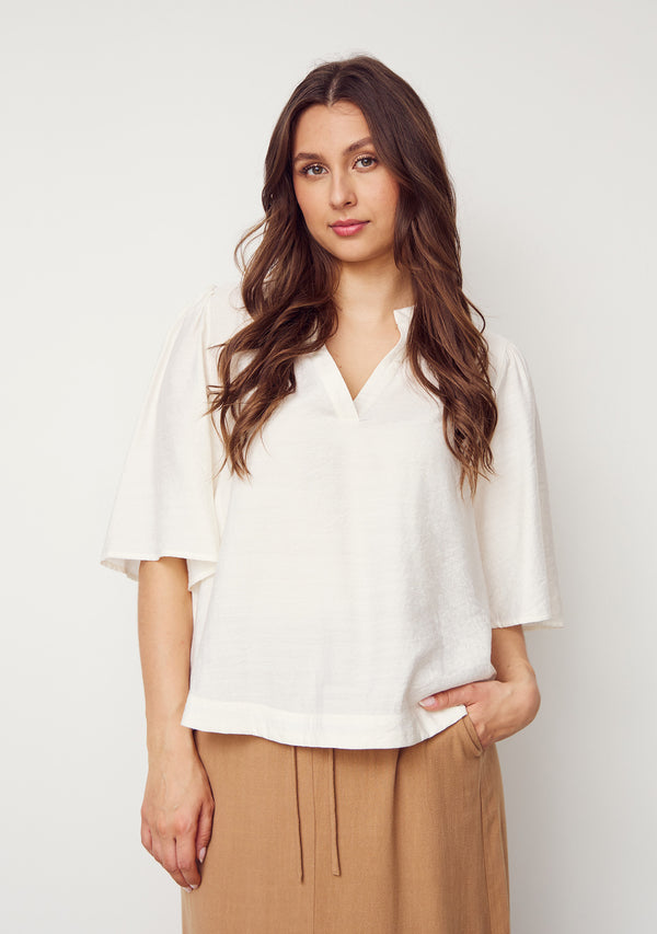 I SAY Ane s/s Blouse Blouses 101 Broken White