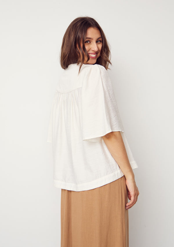 I SAY Ane s/s Blouse Blouses 101 Broken White