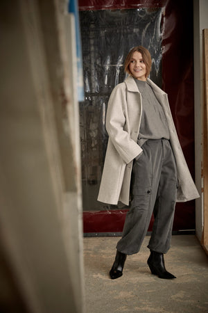 I SAY Anke Coat Outerwear 945 light Grey melange 