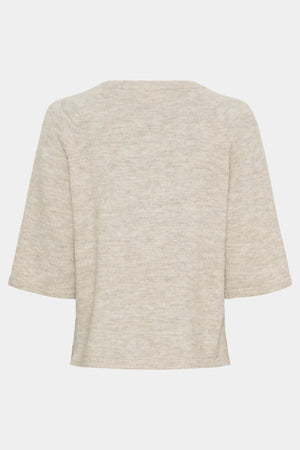 I SAY Anna 3/4 Sleeve Pullover Knitwear 956 Smokey