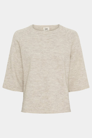 I SAY Anna 3/4 Sleeve Pullover Knitwear 956 Smokey