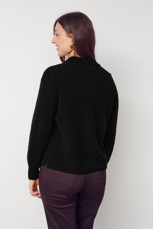 I SAY Anna Colar Cardigan Knitwear 900 Black