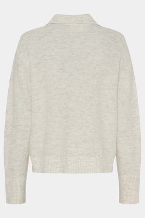 I SAY Anna Colar Knit Knitwear 101 Broken White