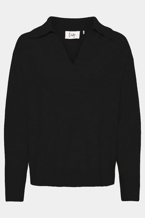 I SAY Anna Colar Knit Knitwear 900 Black