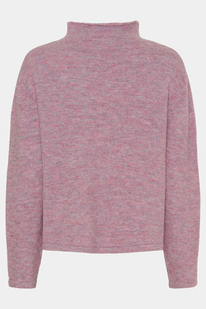 I SAY Anna Highneck Pullover Knitwear 522 Pink Melange