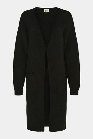 I SAY Anna Long Cardigan Knitwear 900 Black