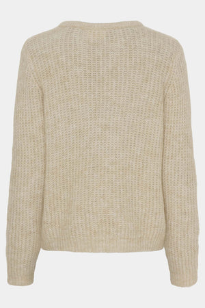 I SAY Anna String Pullover Knitwear 111 Sand Melange