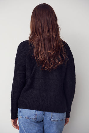 I SAY Anna String Pullover Knitwear 900 Black