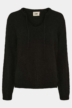 I SAY Anna String Pullover Knitwear 900 Black