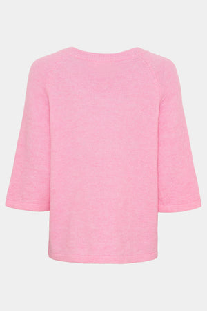 I SAY Anna s/s V-Neck Pullover Knitwear 550 Fresh Pink