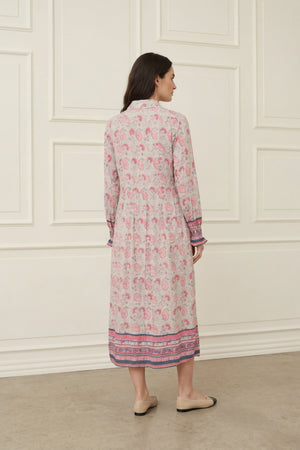I SAY Annica Button Dress Dresses A96 Summer Paisley