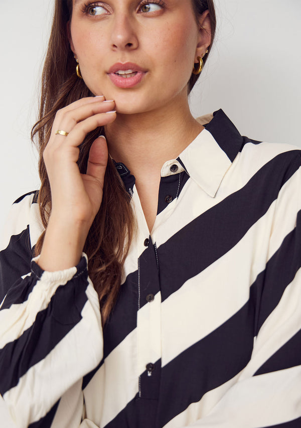 I SAY Asta Blouse Blouses M19 Luxury stripe