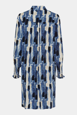 I SAY Asta Printed Dress Dresses M43 Blue Float
