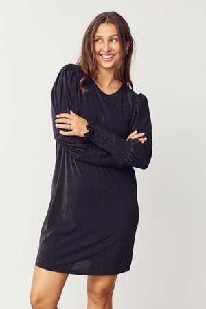 I SAY Barbel Dress Dresses H87 Black w/Silver