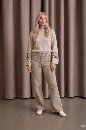 I SAY Barbel New Pant Pants 366 Light Taupe