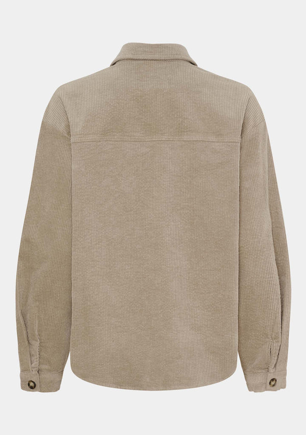 I SAY Barbel Shirt Jacket Jackets 366 Light Taupe