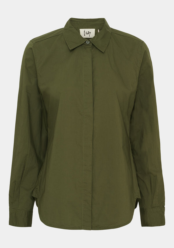 I SAY Bellis Classic Shirt Shirts 885 Khaki