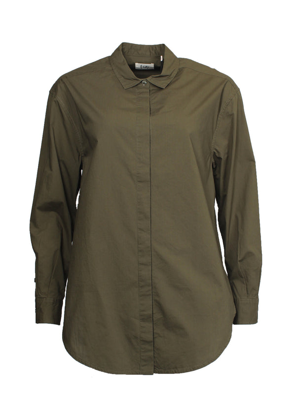 I SAY Bellis Long Shirt Shirts 885 Khaki