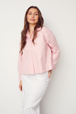 I SAY Bellis Shirt Jacket Shirts 034 Rose stripes