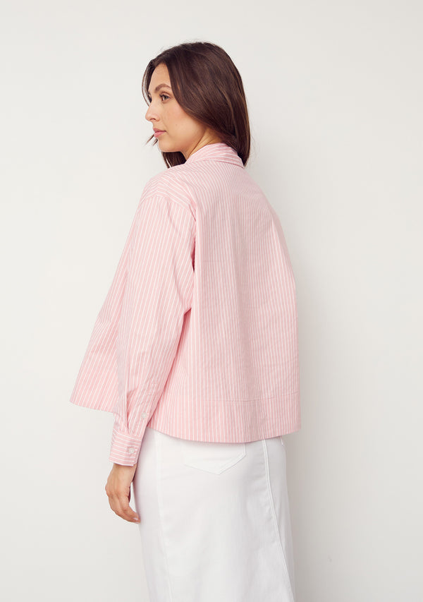 I SAY Bellis Shirt Jacket Shirts 034 Rose stripes