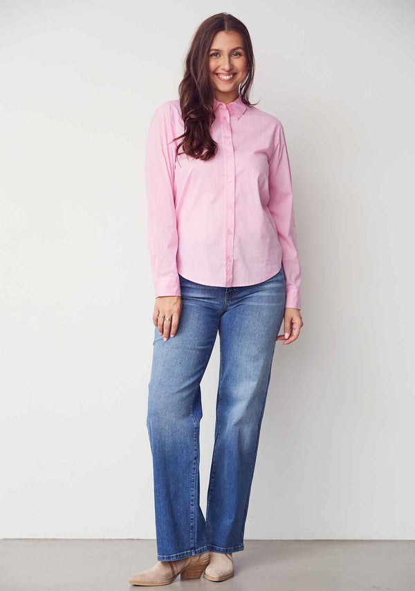 I SAY Bellis Striped Shirt Shirts I20 Light Rose Stripe