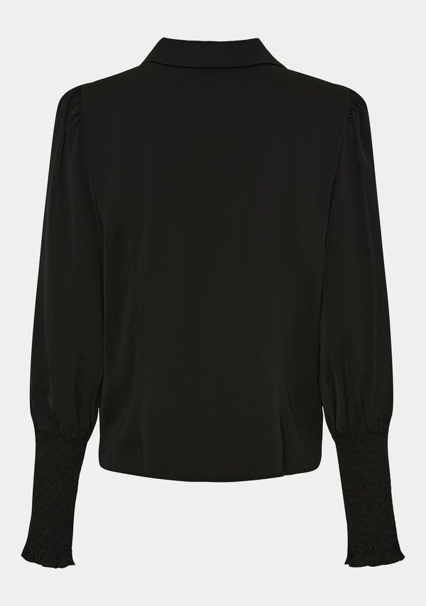 I SAY Bitten Blouse Blouses 900 Black