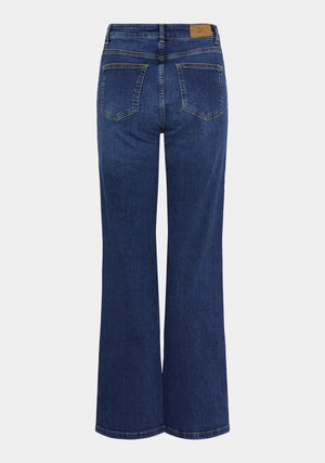 I SAY Bologna Wide Jeans Pants 662 Dark denim