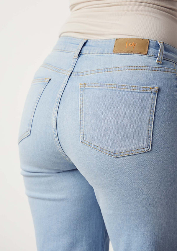 I SAY Bologna Wide Jeans Pants 674 Light Denim