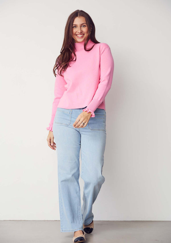 I SAY Bologna Wide Jeans Pants 674 Light Denim