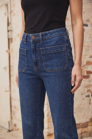 I SAY Bologna Wide Jeans Pants N52 Bologna Classic