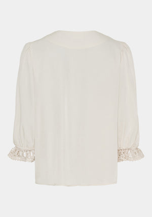 I SAY Cara Lace Blouse Blouses 146 Cream