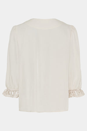 I SAY Cara Lace Blouse Blouses 146 Cream