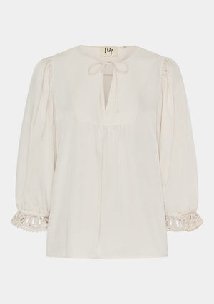 I SAY Cara Lace Blouse Blouses 146 Cream