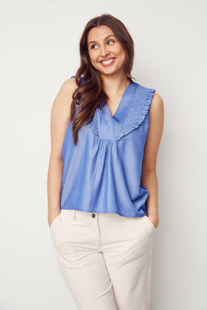 I SAY Cara Top Tops M59 Clear Blue