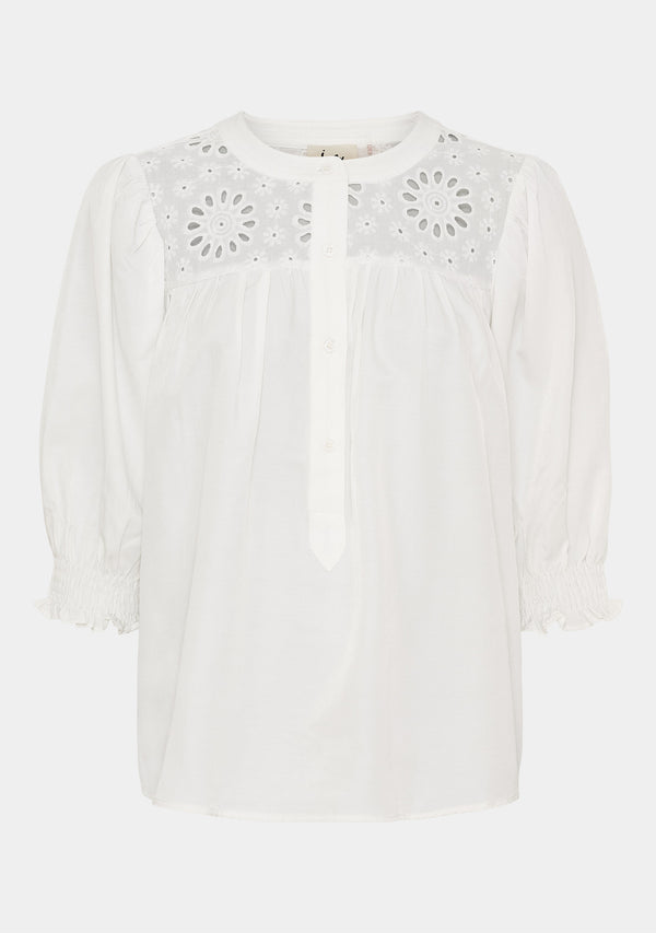 I SAY Cara s/s Blouse Blouses 101 Broken White