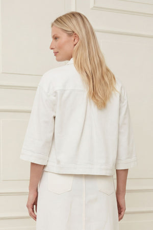 I SAY Carpi Denim Jacket Jackets 101 Broken White