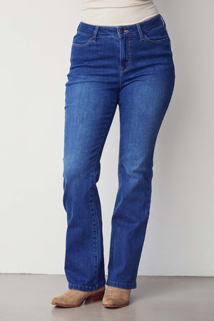 I SAY Carpi Flare Jeans Pants 643 Denim