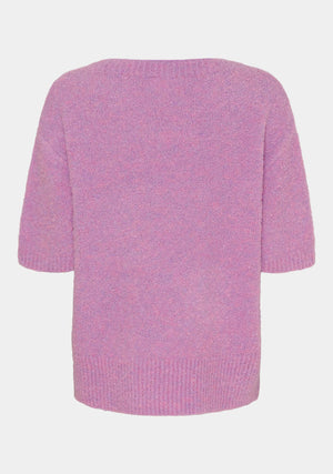 I SAY Coco s/s Knit Knitwear 522 Pink Melange
