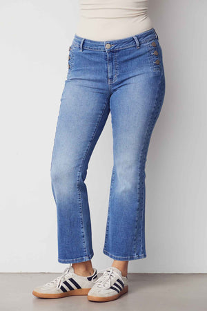 I SAY Como Button Jeans Pants 609 Como Basic Wash