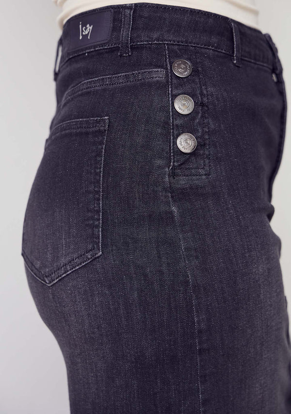 I SAY Como Denim Skirt Skirts 927 Washed Black