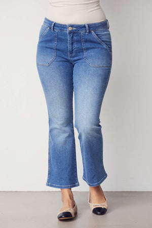 I SAY Como Flare Jeans Pants 609 Como Basic Wash