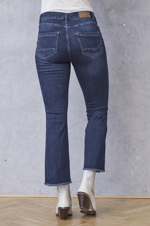 I SAY Como Flare Jeans Pants 662 Dark denim