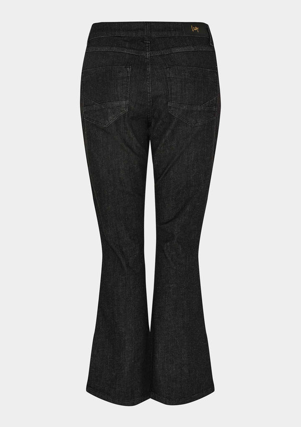 I SAY Como Flare Jeans Pants 923 Washed Grey